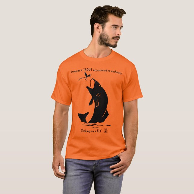Camiseta Diversión de pesca de truchas (Anverso completo)
