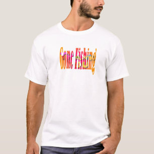 Camiseta Diversión de pesca desaparecida Novedad Hombres Bl
