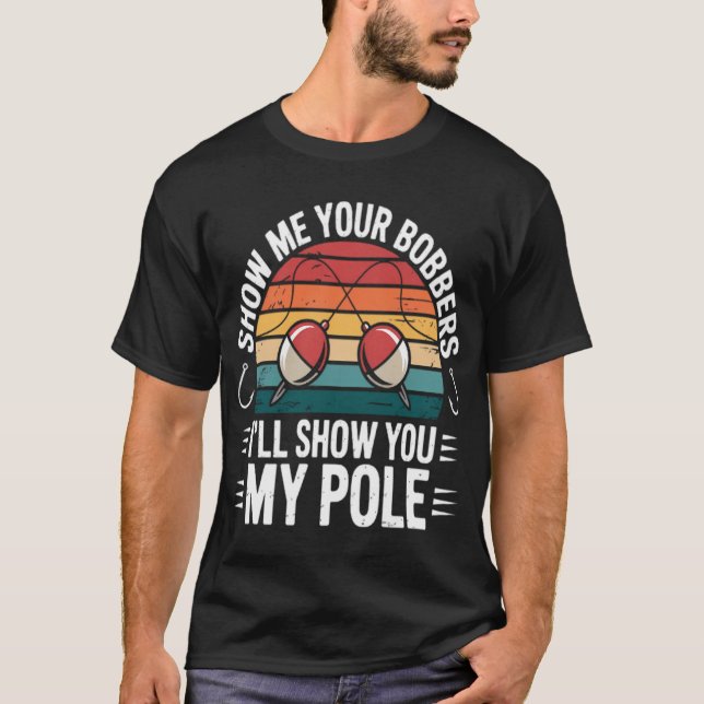 Camiseta Diversión de Pesca Muéstrame Tus Flotadores Te Mos (Anverso)