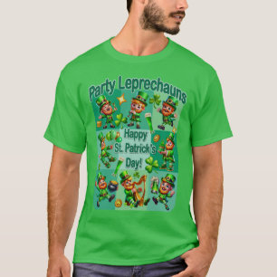 Camiseta Diversión de San Patricio Adorable "Fiesta Leprech