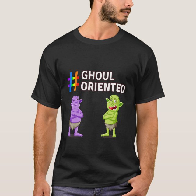 Camiseta Diversión de Scary Cute Halloween orientada a Ghou (Anverso)