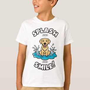 Camiseta Diversión de Splash and Smile Golden Retriever