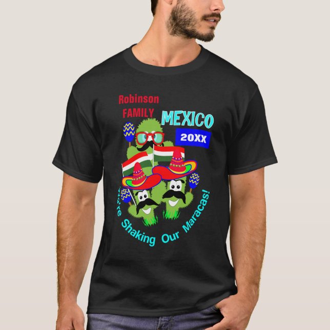 Camiseta Diversión de vacaciones de grupo familiar en Méxic (Anverso)