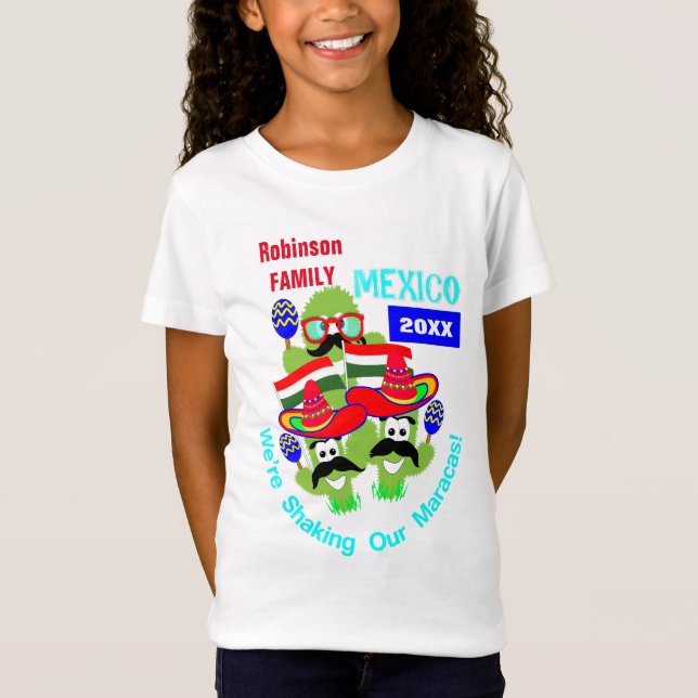 Camiseta Diversión de vacaciones de grupo familiar en Méxic (Anverso)