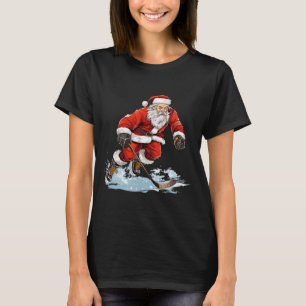 Camiseta Diversión de vacaciones de Navidad Santa jugando h