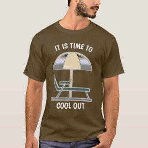 Camiseta Diversión de vacaciones de paraguas de la silla de