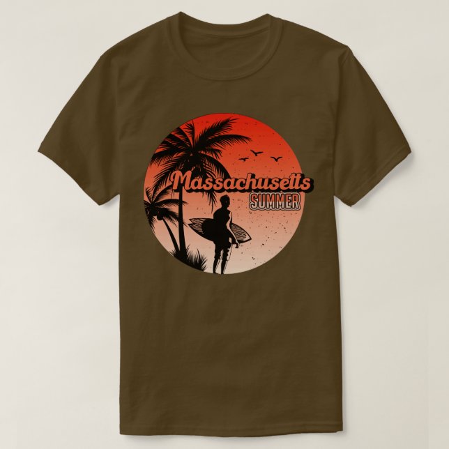 Camiseta Diversión de verano de Massachusetts (Diseño del anverso)
