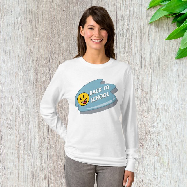 Camiseta Diversión de vuelta a la escuela Cara sonriente (Subido por el creador)