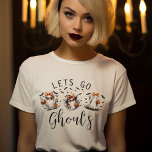 Camiseta Diversión deja ir a Ghouls Halloween<br><div class="desc">¡Prepárense para la celebración final de Halloween, chicas! Presentamos nuestras camisetas con emparejamiento de la Noche de las Guerras Divertidas, la perfecta adición a tu espeluznante noche con los chicas. Con fantasmas lúdicos pero femeninos adornados con estrellas y murciélagos en los clásicos tonos de naranja y negro de Halloween, estos...</div>
