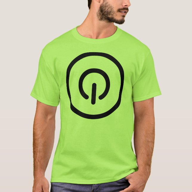 Camiseta Diversión del botón de encendido (Anverso)