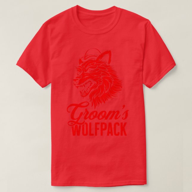 Camiseta Diversión del equipo de Wolfpack de los pajes de b (Diseño del anverso)