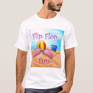 Camiseta diversión del flip-flop
