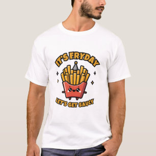 Camiseta Diversión del Viernes: Papas Fritas para Fiesta