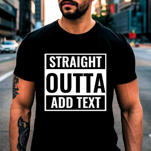 Camiseta DIVERSIÓN DIRECTA OUTTA - Personalizado Textos - U
