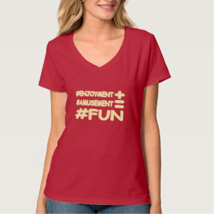Camiseta "DIVERSIÓN" Diseño De Expresión Cuta. ¡Hazte con u