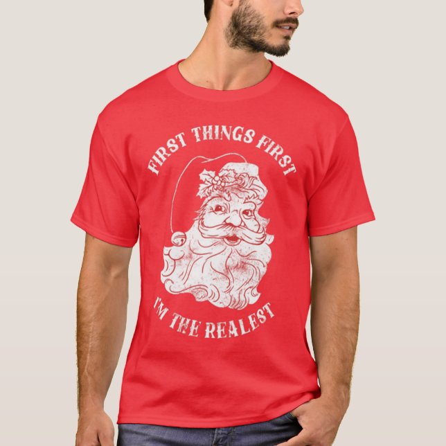 Camiseta Diversión divertida de los Navidades de Santa Cláu (Anverso)