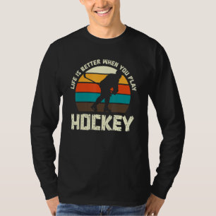 Camiseta Diversión divertida sobre deportes de hockey sobre