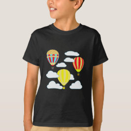 Camiseta Diversión elevándose con globo de aire caliente