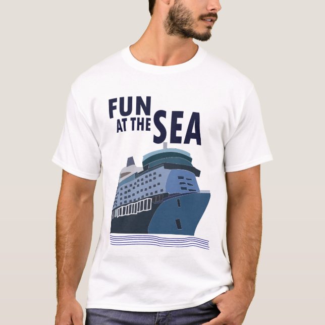 Camiseta Diversión En El Cruceros Marítimo (Anverso)