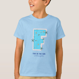 Camiseta Diversión en la piscina con forma de F de sol