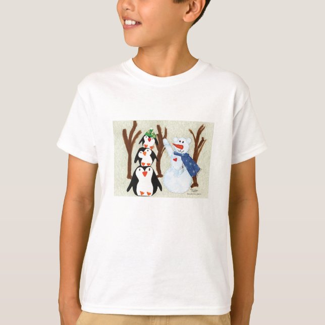 Camiseta Diversión en pingüino - Arte infantil para CHOC (Anverso)