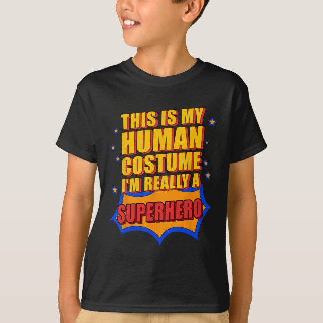 Camiseta Diversión Este Es Mi Regalo De Superhéroe De Disfr (Anverso)