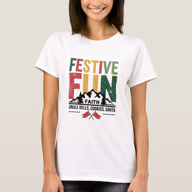 Camiseta Diversión festiva (Anverso)