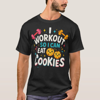 Camiseta Diversión Fitness Entreno Para Poder Comer
