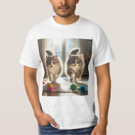 Camiseta Diversión Gatuna: Momentos de Juego