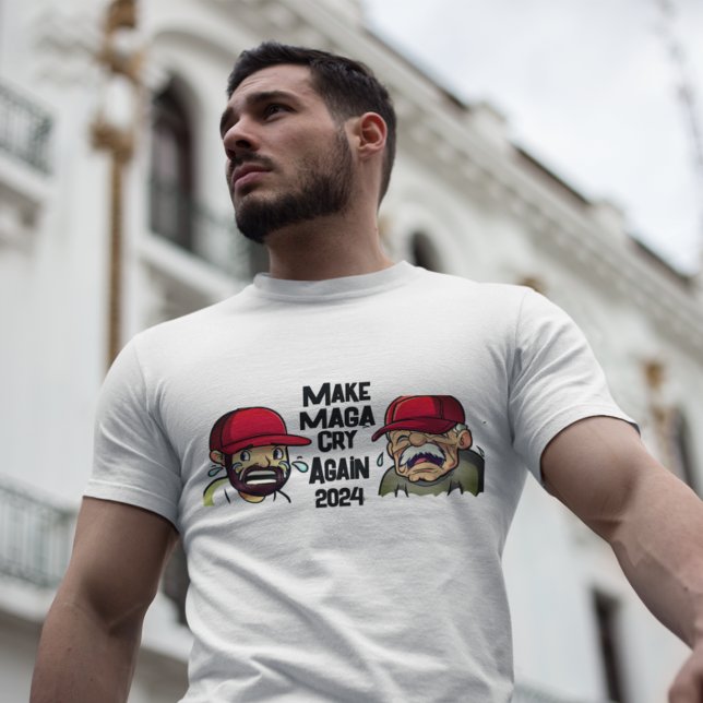 Camiseta Diversión Hacer Llorar A MAGA De Nuevo 2024 (Subido por el creador)