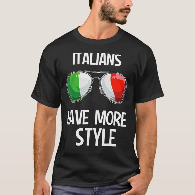 Camiseta Diversión italiana jerga italiana Italia pun itali (Anverso)