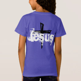 Camiseta diversión JESUS lettering + CROSS |