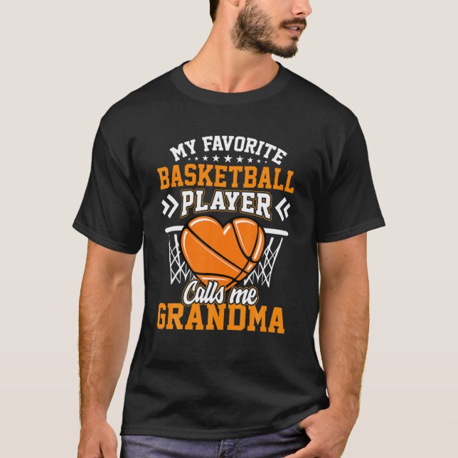 Camiseta Diversión, mi jugador favorito de baloncesto me ll (Anverso)