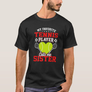 Camiseta Diversión, mi jugador favorito de tenis me llama h