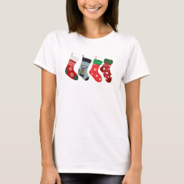 Camiseta Diversión navideña linda a Navidades mujeres moder