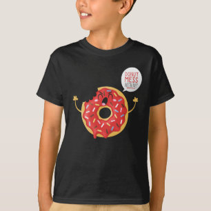 Camiseta Diversión negra del patín del buñuelo de Guay de