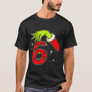 Camiseta Diversión Número 6 Navidad 67 Seis Siete Meme Navi