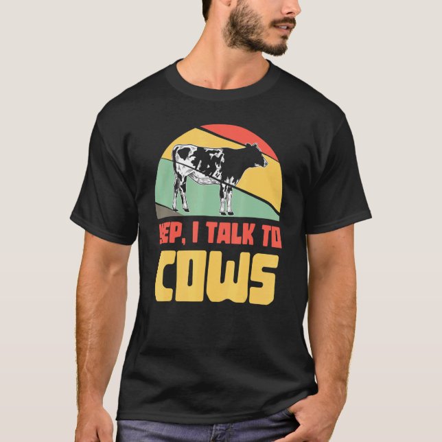 Camiseta Diversión para la agricultura de la carne de vacun (Anverso)