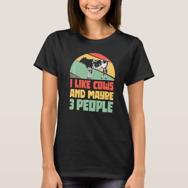 Camiseta Diversión para la agricultura de la carne de vacun (Anverso)
