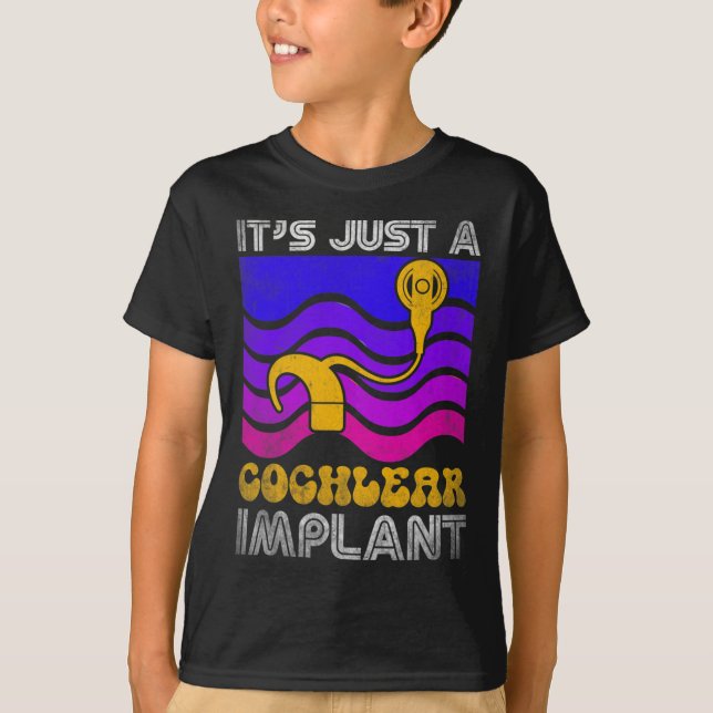 Camiseta Diversión para Sordos ASL Implante Coclear para Im (Anverso)