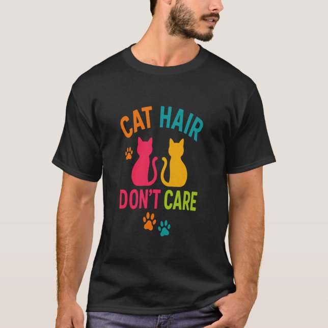 Camiseta Diversión Pelo de Gato No Importa (Anverso)