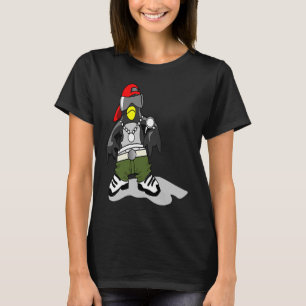 CAMISETA DIVERSIÓN PENGUINA PINGUINA USANDO BAILE DE BAILE
