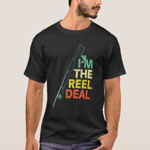 Camiseta Diversión Pesca Trato de carrete genial papá Par