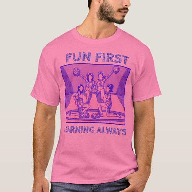 Camiseta Diversión Primero Aprendizaje Siempre Maestro (Anverso)