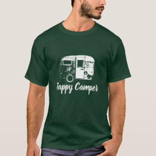 Camiseta Diversión que acampa retra del remolque del