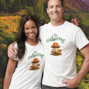 Camiseta Diversión Retro Champiñones Personalizables Reunió