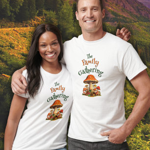 Camiseta Diversión Retro de Champiñones Personalizable para