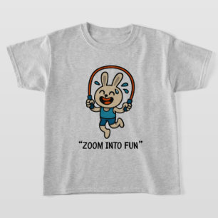 Camiseta “Diversión saltando con máscara de conejo - camise