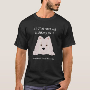 Camiseta Diversión Samoyada En Ti Perro Adoptar No Comprar 