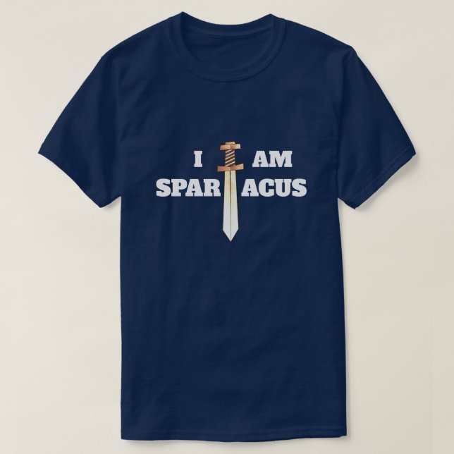 Camiseta Diversión "soy Spartacus" con la espada (Diseño del anverso)